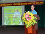 Ông Lê Minh Hoàng - Chủ tịch CĐCS triển khai kế hoạch thực hiện mô hình “Công đoàn đồng hành thực hiện giảm thiểu chất thải nhựa trong bệnh viện”.